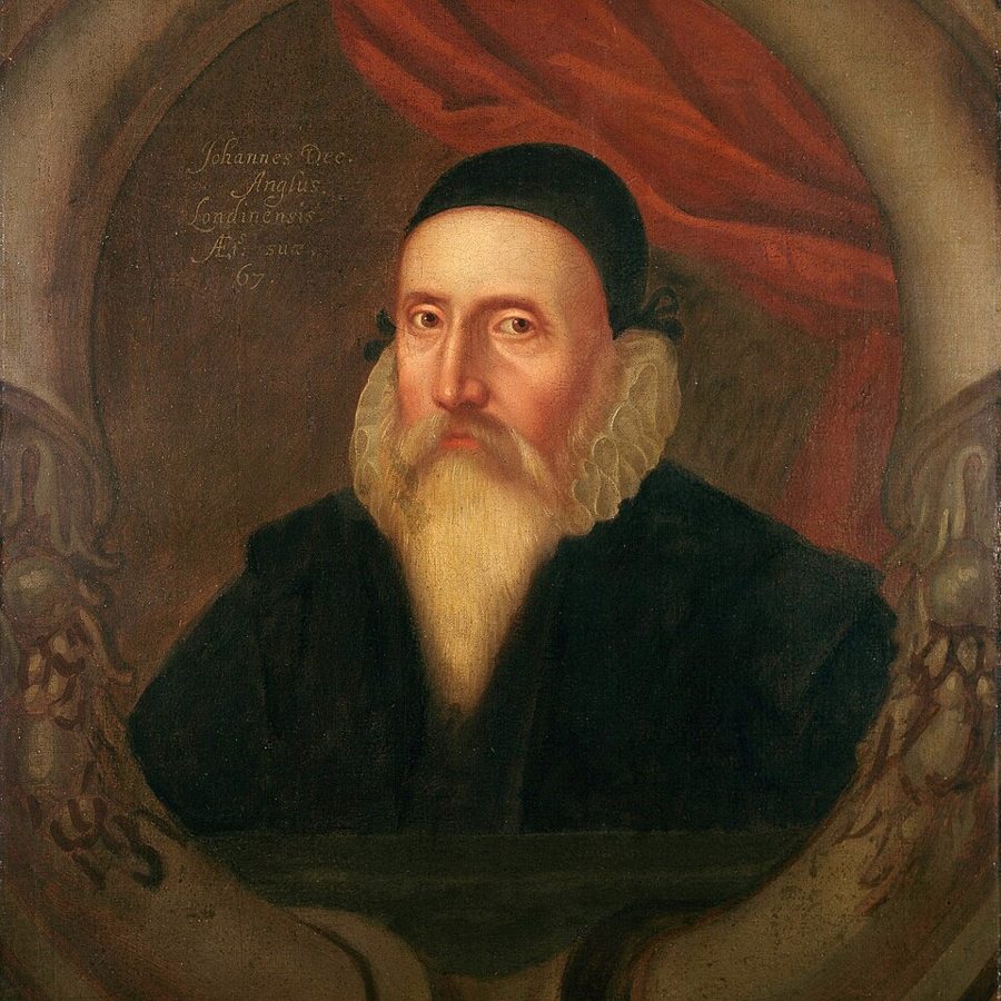Portrait of John Dee, who studied the Book of Soyga